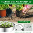 thumbnail image 6 of NUAHRHY Soil Sieve Set, Soil Sifter with Gloves, Stainless Steel Compost Sifter with 3,6,9mm Filter Mesh, Hand Held Garden Dirt Sifter with Sifting Screen, Mesh Sifter for Worm Leaves Rock, 6 of 13