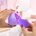 thumbnail image 2 of Makeup Sponge Holder Set - Beauty Blender Sponge & Silicone Double-sided Breathable Travel Beauty Makeup Blender, Shatterproof Makeup Sponges Case travel essentials for women (Purple), 2 of 5