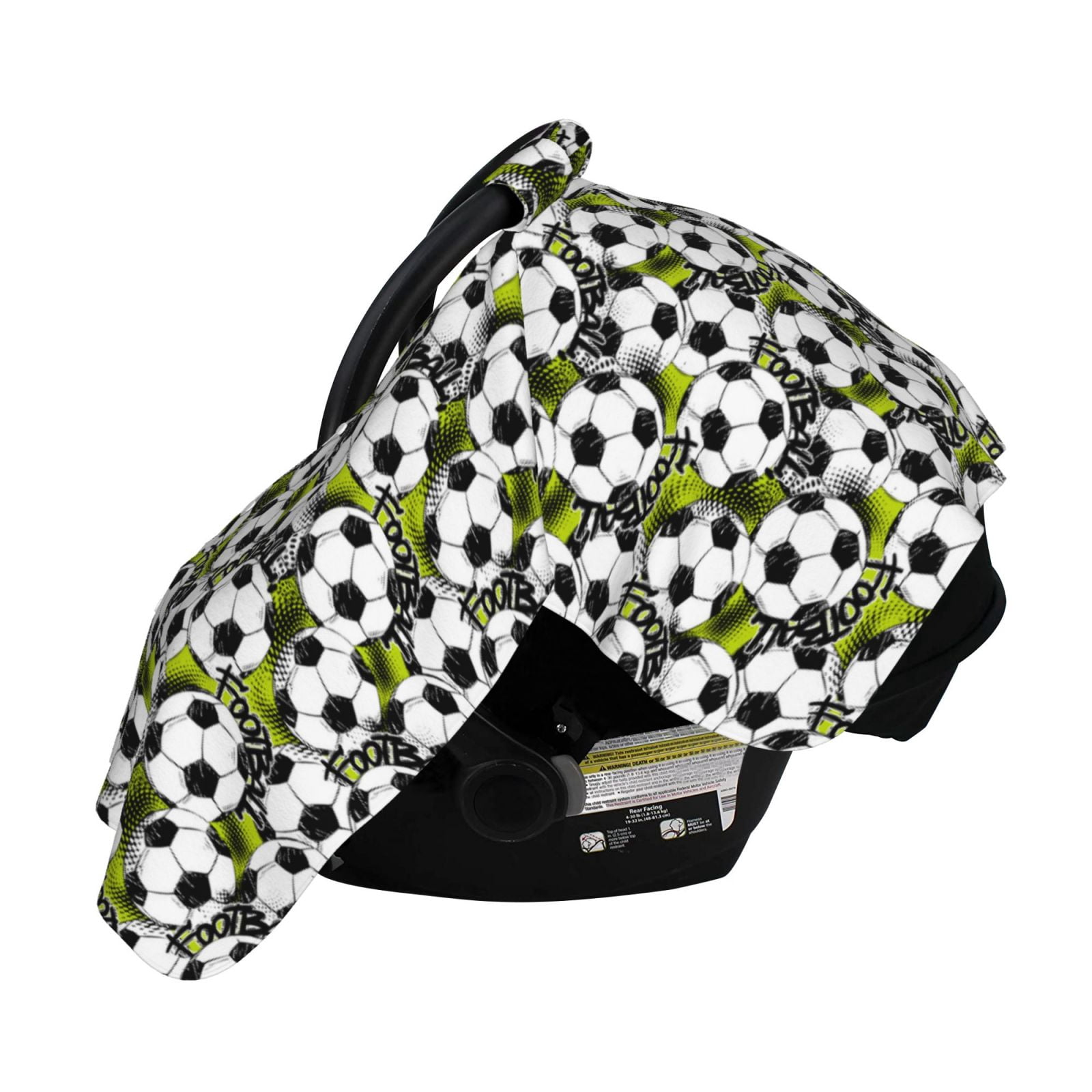 Naloa Soccer and Football Baby Car Seat Cover, Breathable Baby Carrier Cover, Multiuse Baby Carrier Cover & Nursing Breastfeeding Cover