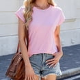 thumbnail image 5 of Aloohaidyvio Womens Short Sleeve Tops Summer T Shirts Round Neck Causal Fashion Basic Tee, 5 of 7