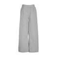 thumbnail image 4 of Yievot Womens Wide Leg Sweatpants Elastic High Waisted Baggy Lounge Pants Athletic Joggers with Pockets, 4 of 6