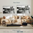 thumbnail image 4 of Elephant Stock Bw Vinyl Record Player Wall Art - Horizontal Multi Panel Canvas - Living Room Wall Decor - Music Multi Panel - Gray And Black Decor - 57" x 36", 4 of 8