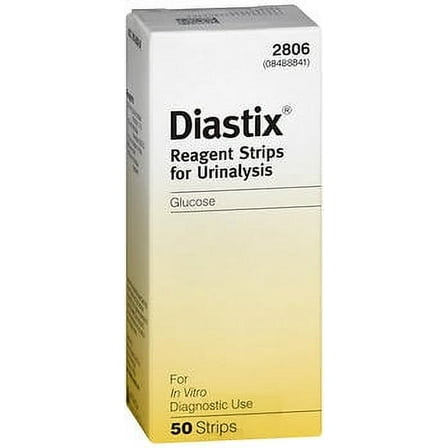 Diastix Reagent Strips for Urinalysis, Glucose - 50 ct