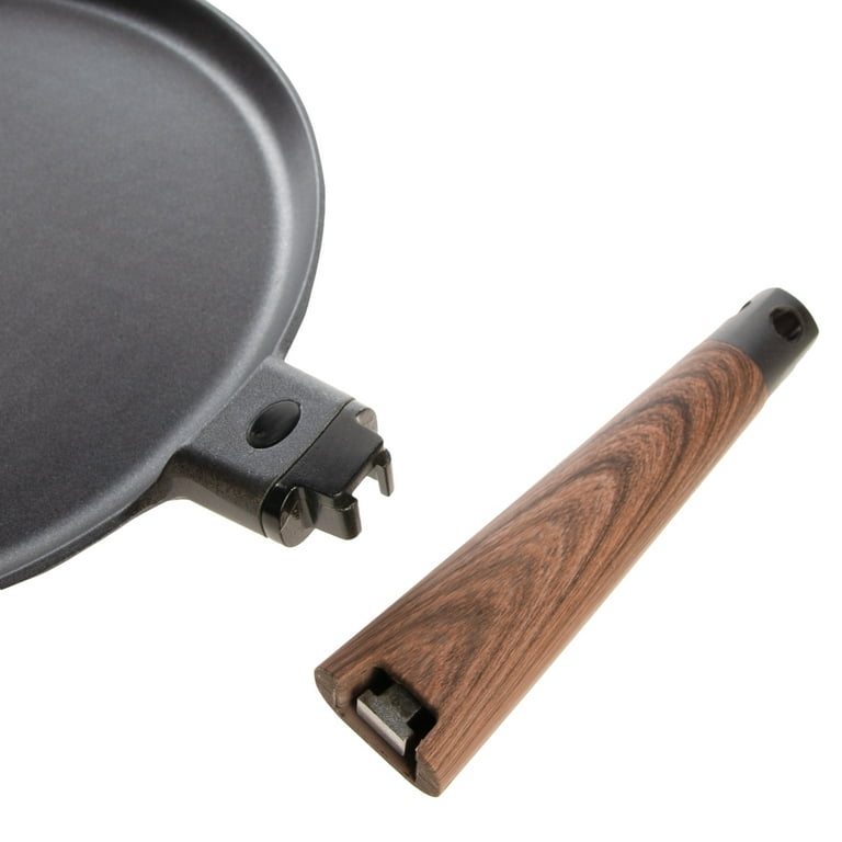MasterPan 11 in. Crepe Pan & Healthy Ceramic Non-Stick Aluminium Cookware with Bakelite Handle