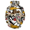 thumbnail image 4 of Looney Tunes Cartoons Hoodie 3D Print Pullover Hooded Long Sleeve Sweatshirts Tops Blouse with Pocket for Mens Womens, 4 of 7