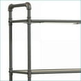 thumbnail image 7 of Bookshelf, Industrial Style Antique Oak & Light Gray | 5 Fixed Shelves 23”x13” | Oak | Metal, 7 of 7