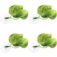 thumbnail image 3 of 4pcs Betta Fish Leaf Plastic Double Leaf Betta Resting Spot with Suction Cup for 5?10L Water Tank, 3 of 5