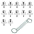 thumbnail image 3 of 12Pcs Football Boot Studs Spikes Stable Non-Slip for Rugby Shoes Hiking Shoes 13mm, 3 of 5