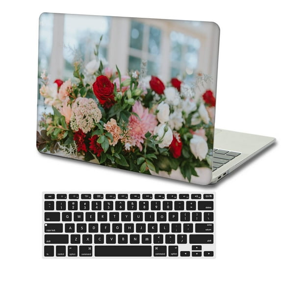 KSK KAISHEK Protective Case Hard Cover Compatible 2023 - 2021 Release MacBook Pro 14" with XDR Display Touch ID Type C + Black Keyboard Cover Model: A2442 & A2779 Rose series 1007