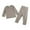 Khaki, variant on WhouRiu Boy' Pajamas Solid Long Sleeve T-Shirt High Waist Pants Child Spring Fall Loungewear Outfits Brown,Sizes 9-12 M