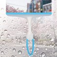 thumbnail image 1 of Window Squeegees,Rubber Glass Wiper Blades for Bath, Kitchen and Car-Blue Handle 1P, 1 of 5