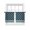 Blue, variant on Blue Flowers Sheer Curtains 84 Inch Length 2 Panels Set Window Treatments, Farmhouse Country Abstract Floral Patterned Rod Pocket Semi Curtains for Living Room/Bedroom/Kitchen Décor, 104"W x 84"L
