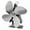 Silver, variant on Fan for Wood Stove Powered by Heat Stove Fan Wood Stove Fans Fireplace Fan Heat Powered Fan with 4 Blade Wood Stove Fan Heat Powered Fireplace Fan Heat Powered Heat Powered Stove Fan