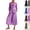 48# Purple, variant on Linen Blazer and Pants Matching Set for Women Dressy Casual Work Jackets with Wide Leg Capris 2 Piece Business Outfits Gray XL