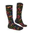 thumbnail image 3 of Easygdp Mexican Flower Traditional1 Soccer Socks Sport Knee High Socks Calf Compression Athletic Socks for Men and Women, 3 of 9