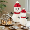 thumbnail image 2 of Sylvtty Paper Honeycomb Snowman Ornaments 3D Honeycomb Christmas Snowman Centerpiece for Winter Table Topper Home Decor, 2 of 7