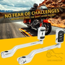 Heel Toe Shift Pegs, Front and Rear Levers w/Shifter Pegs for Harley 1986-2017 FL Softail,1988-2025 Touring Road King Road Glide Street Glide Electra Glide and 2008-later Trike Models