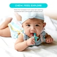 thumbnail image 6 of Grabease Baby Silicone Spoon Set for Baby-Led Weaning & First Stage Self-Feeding: Soft, Safe 100% Food-Grade Silicone; BPA-, PVC- Latex- & Phthalates-Free and Dishwasher Safe; Set of 2 Teal Spoons, 6 of 7