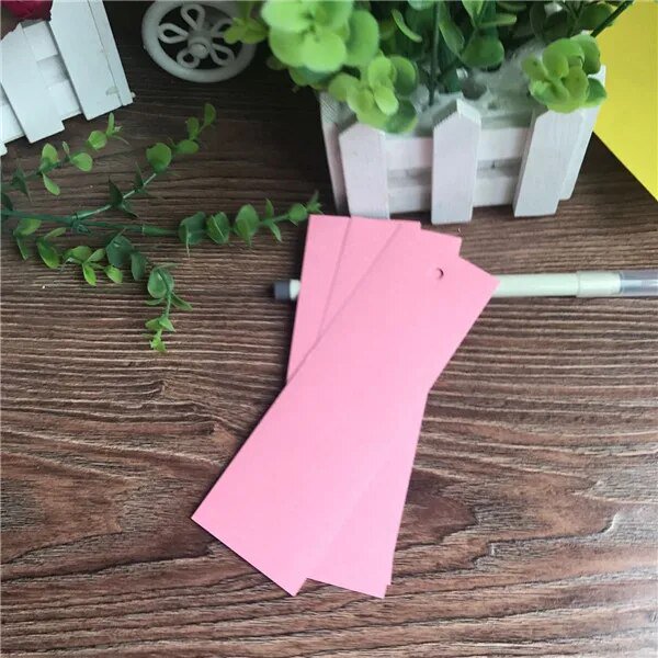Mini tarjetas de papel Kraft en blanco con agujero, tarjetas pintadas a mano, tarjetas de garabatos DIY, tarjetas de felicitación de Navidad, 100 unids/set