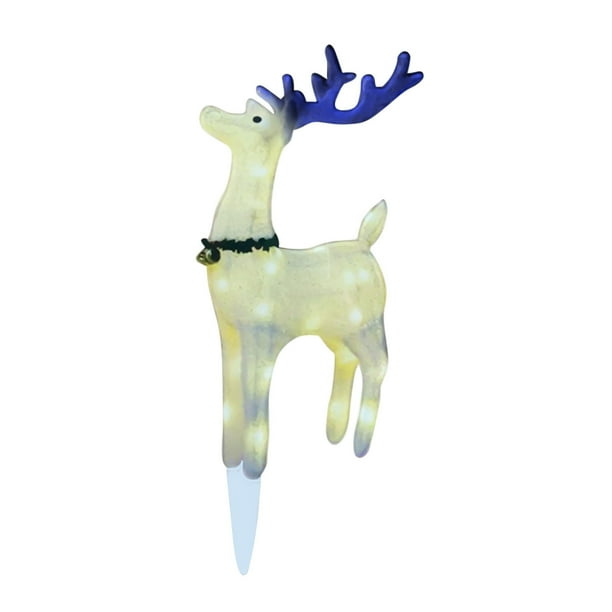 Lolmot Lighted Deer Christmas Outdoor Yard Decorations Glittered Deer