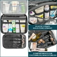 thumbnail image 5 of PAVILIA Hanging Toiletry Bag Women Men, Foldable Cosmetic Organizer Travel Bag, Water Resistant Makeup Bag Toiletries, Large Travel Essentials Kit (Black), 5 of 8