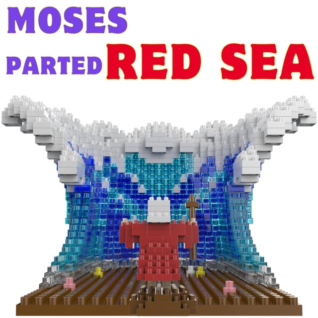 Juego de bloques Multi-Blocks Historia Bíblica: Moisés y el Mar Rojo, 904 piezas