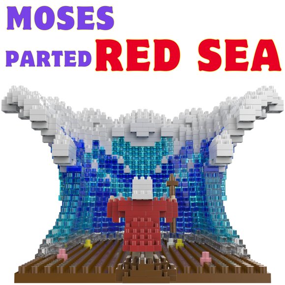 Juego de bloques Multi-Blocks Historia Bíblica: Moisés y el Mar Rojo, 904 piezas