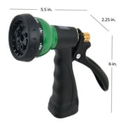 Expert Gardener 8-Pattern Rear Trigger Watering Nozzle