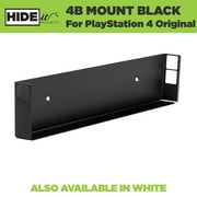 HIDEit Mounts PS4 Wall Mount for Original Sony PlayStation 4 Console Black Steel Wall Mount for PS4 Original