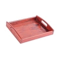thumbnail image 2 of Bandeja organizadora de mesa rectangular, despensa, centro de mesa, encimera, regalo de boda, decoración de granja, bandeja de madera con 2 asas para Pequeño perfecl bandeja de almacenamiento, 2 of 8