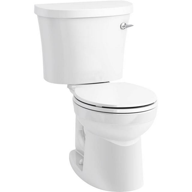Kohler K-25097-RA-0 1.28 GPF Kingston WC Rond avec Levier de Déclenchement à Droite - 2 Pièces
