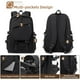 thumbnail image 3 of Mochila para computadora portátil, mochila de viaje para exteriores, mochila liviana para viajes de negocios y trabajo, negra, 3 of 5