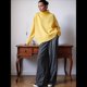 thumbnail image 5 of Suéter de Mujer, Jersey de Punto Grueso de Larga con Dobladillo Alto y Bajo, Jersey Básico de Moda para Otoño e Invierno Amarillo L, 5 of 10