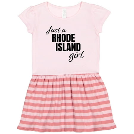 

Inktastic Just a Rhode Island Girl Born and Raised Gift Toddler Girl Dress