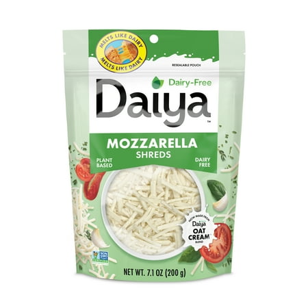 Daiya Dairy Free Mozzarella Cheese Shreds, Vegan, 7.1 oz (Refrigerated)