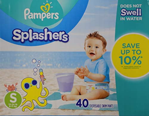 NEW Pampers 20ct Splashers Disposable Swim Pants SMALL 13-24 lb 