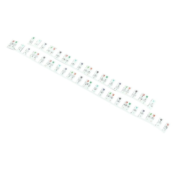 Teclado de piano extraíble, 2 en 1, etiqueta para teclado de piano extraíble, etiqueta para piano, multifuncional