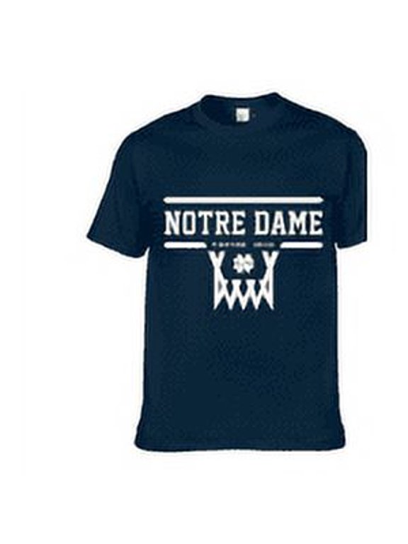 Brand New ND Hoops Logo Design Short-Sleeved T-Shirt(Youth X-Large), Official Notre/Dame Team Logo/Colors