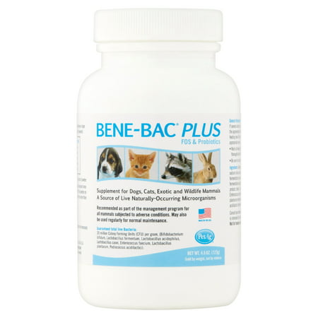 PetAg Bene-Bac Plus FOS & Probiotics for Dogs & Cats, 4.5