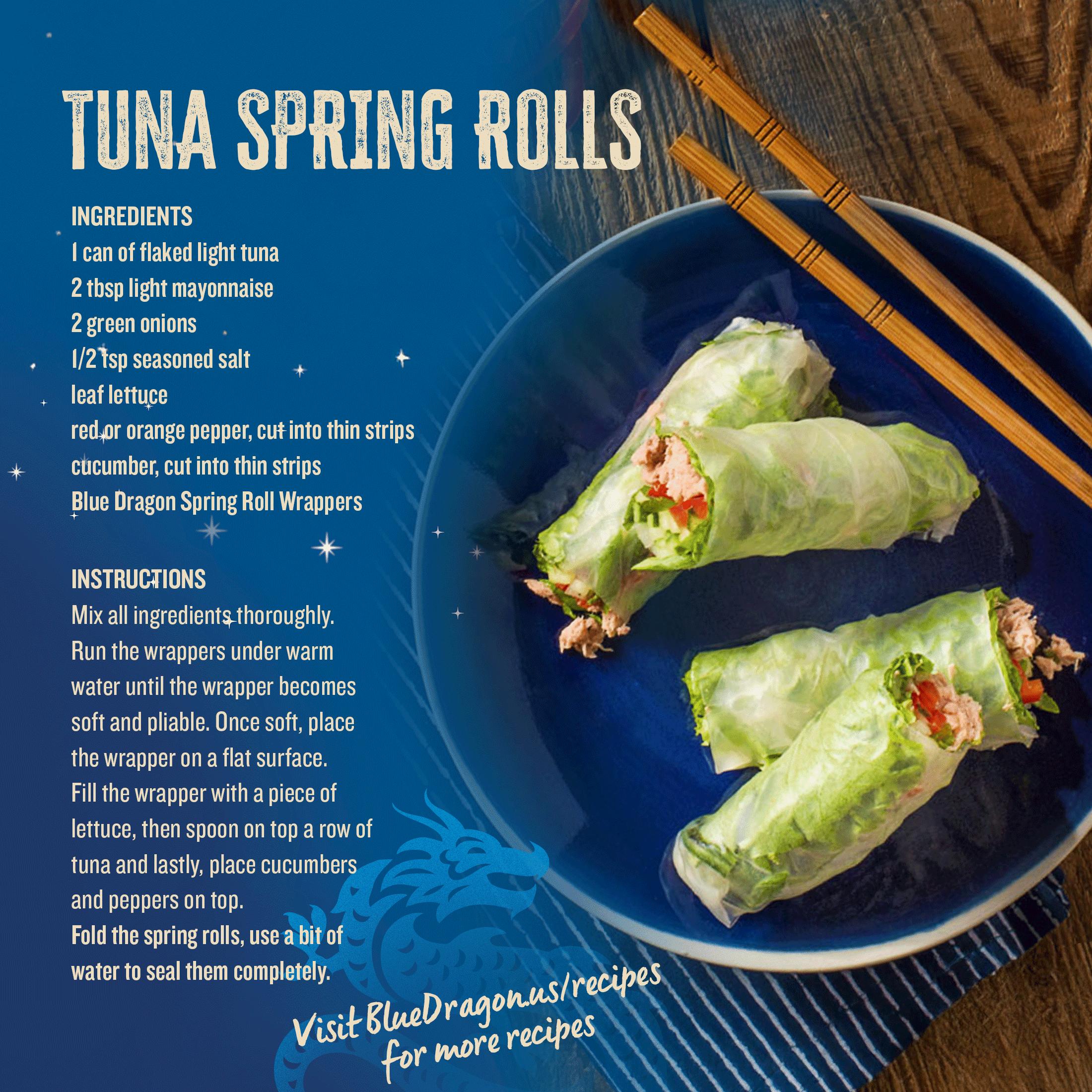 Blue Dragon Spring Roll Wrappers, 4.7 oz