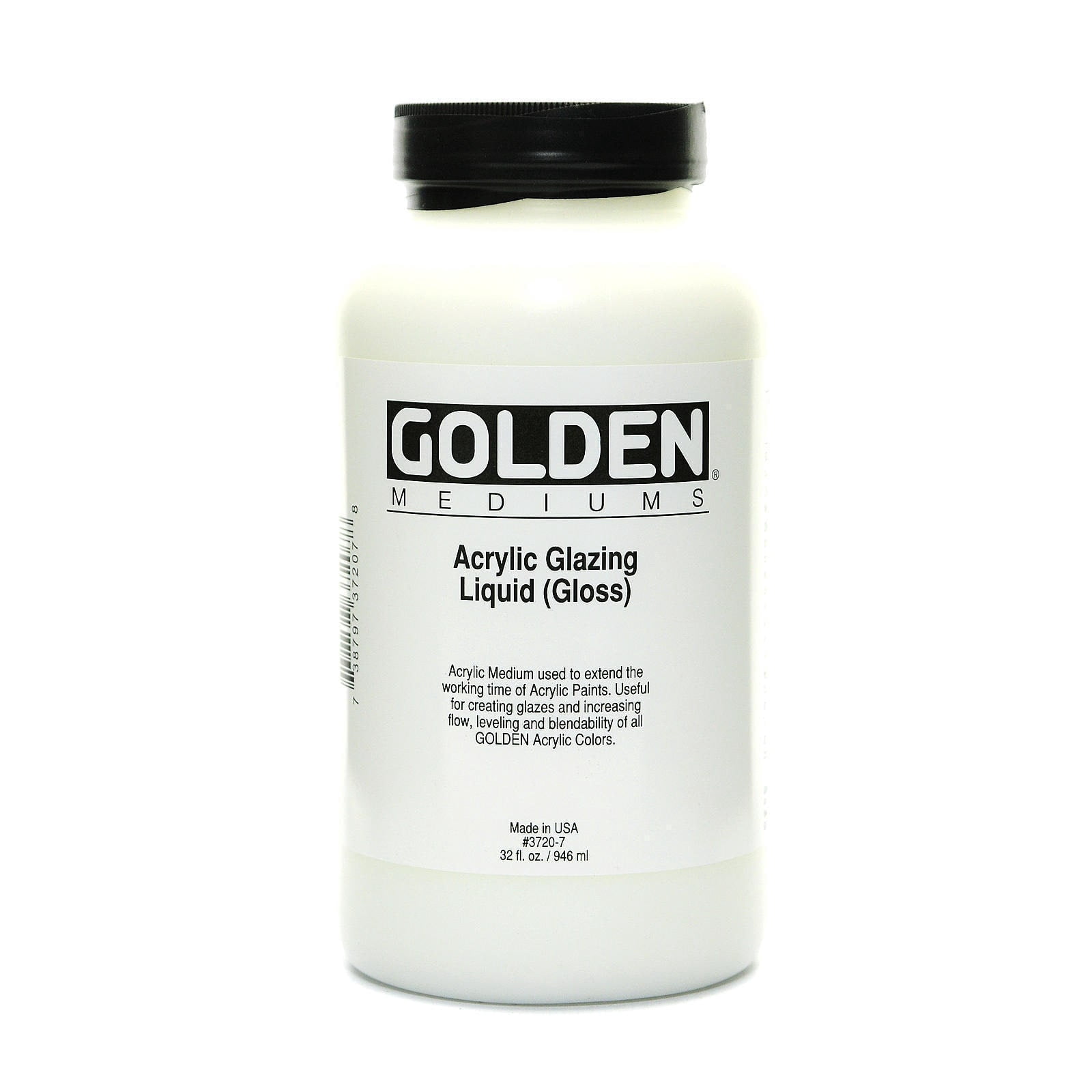 Golden 32oz Acrylic Glaze Liquid, Gloss Medium