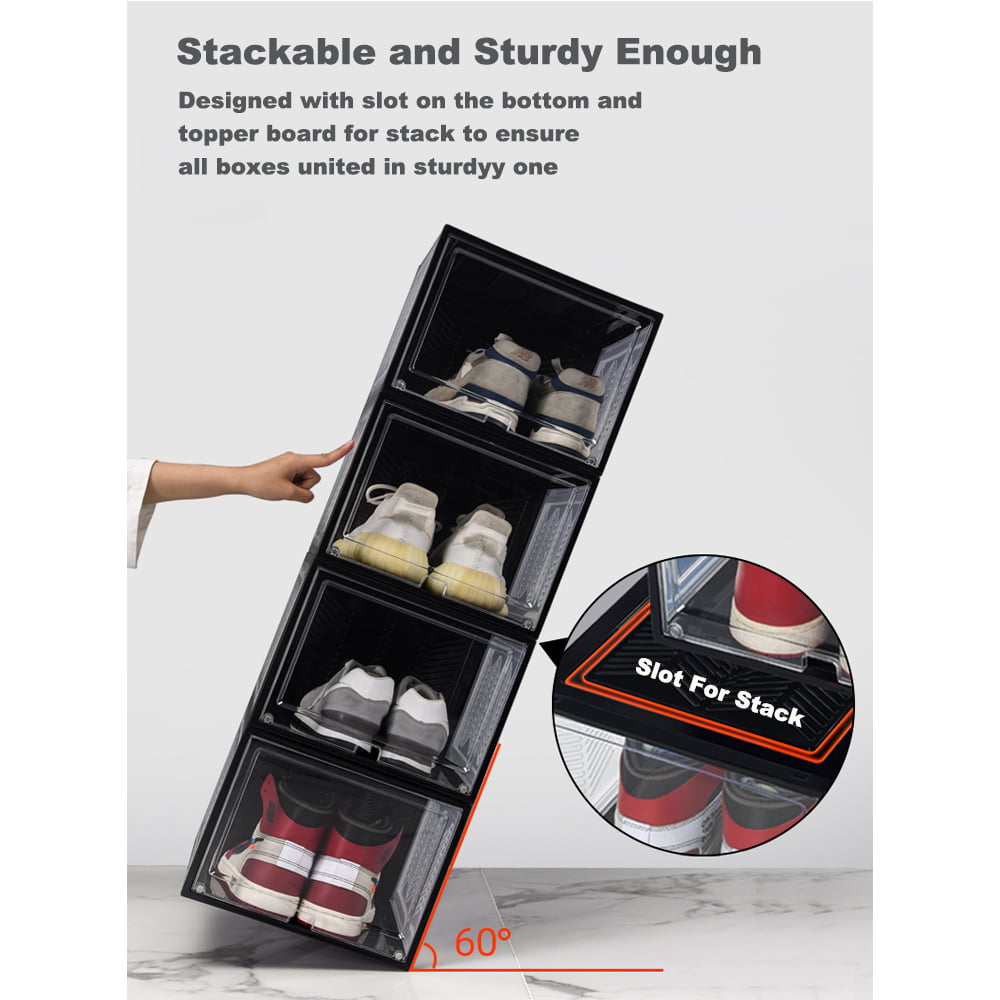 Clear Stackable Large Shoe Drawer – Horderly