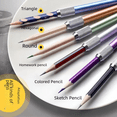 thumbnail image 4 of Extensor de lápiz de una sola cabeza con varilla de color de metal, extensor de lápiz, extensor de bolígrafo, extensor de pincel, juego de lápices, 4 of 4