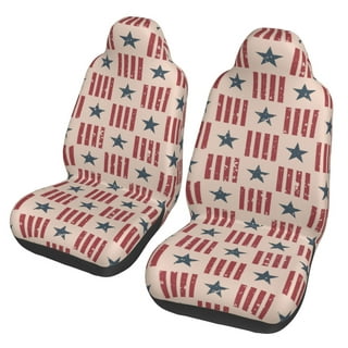 ZFRXIGN American Flag Seat Covers for Cars Full Set Camo Steering Wheel  Cover Truck Accessories for Women Men Patriotic Stars Red Blue Stripes  Coaster