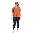 Terra and Sky Women's Plus Size Capri Leggings with Cell Phone Pocket