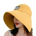 thumbnail image 2 of Sun Hat for Women Summer Beach Wide Brim UV Hats with Chin Strap Travel Foldable UPF 50, 2 of 6