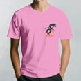 thumbnail image 2 of NAMTYQX Funny Shirts for Men Short Sleeve Crew Neck Cool Baggy Casual Lightweight Oversized Elasticated Graphic Lounges True Classic Tees Men Pink Size M, 2 of 5