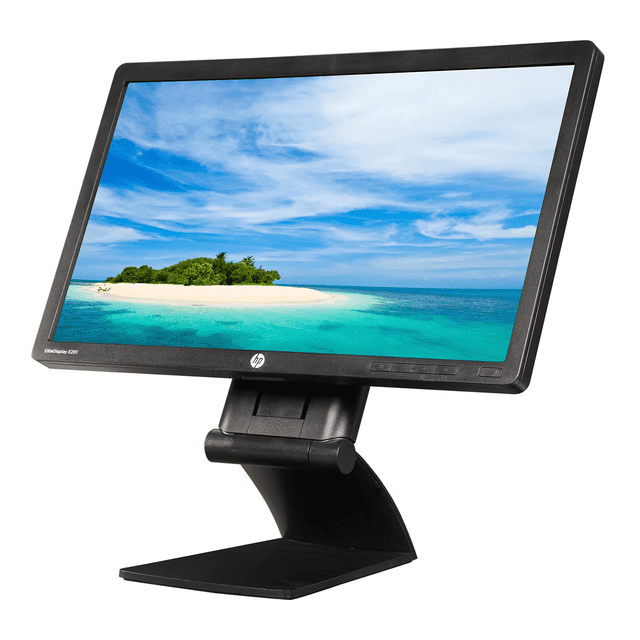 HP EliteDisplay E201 - 20" HD+ Monitor Display (Scratch & Dent) | IPS WLED Monitor 1600x900 DVI DP VGA 16:9 7ms 60Hz (Refurbished)