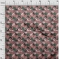 thumbnail image 3 of oneOone Cotton Cambric Dark Rose Brown Fabric Tropical Quilting Supplies Print Sewing Fabric By The Yard 56 Inch Wide, 3 of 5