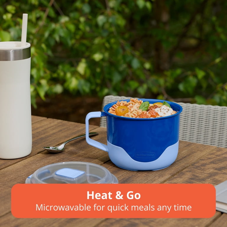 Rubbermaid Pack & Go 4.81cups/ 1.22quarts Microwavable Noodle Bowl